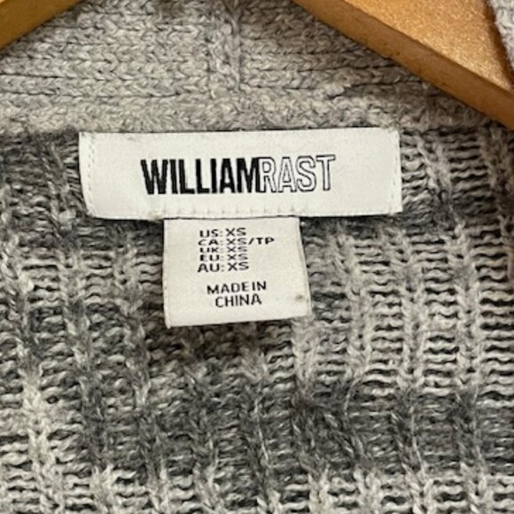 William Rast Open Front Gray Camo Sweater - XS - Picture 7 of 7
